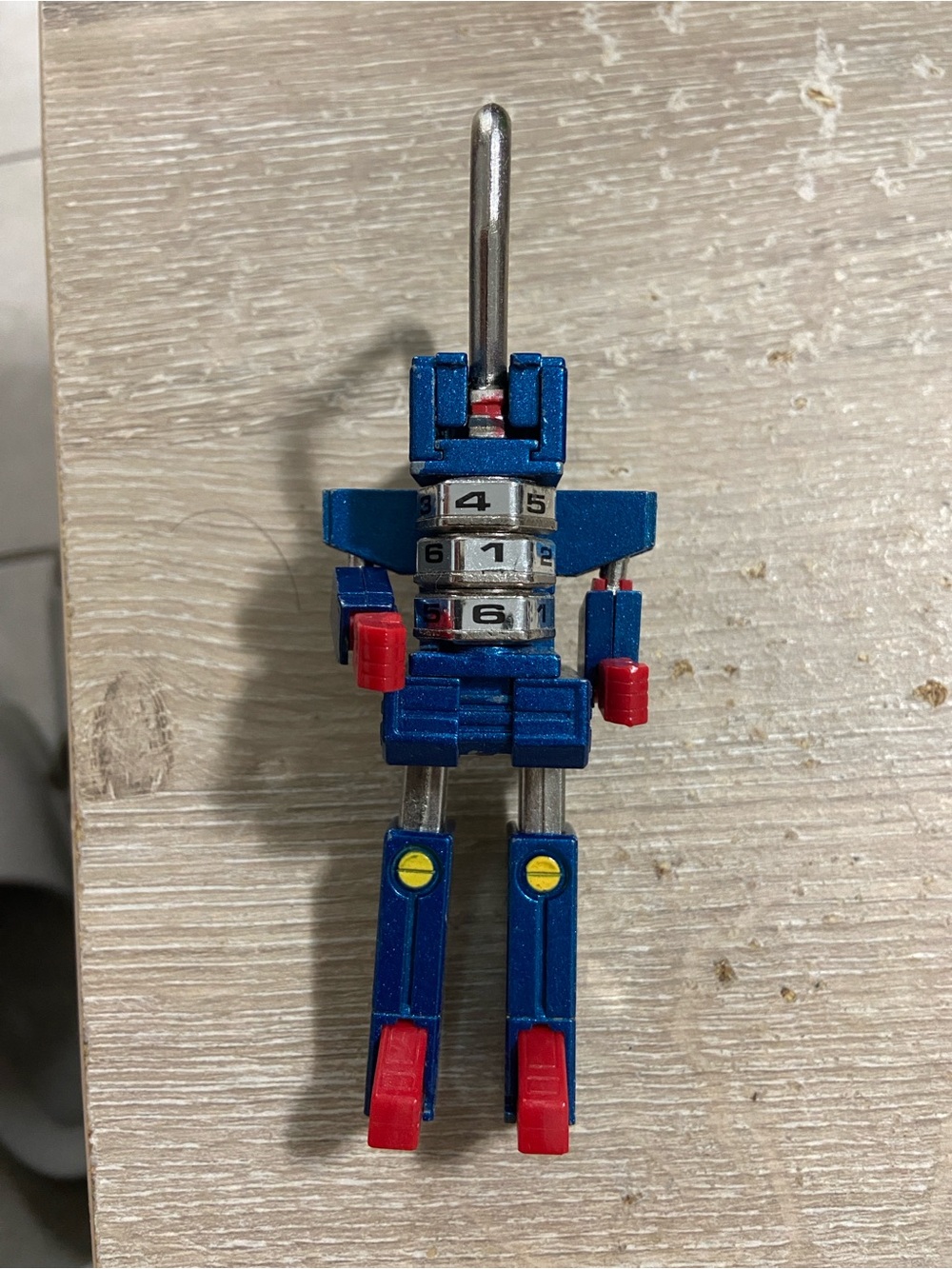 Vintage Rare BANDAI Padlock Robot MJ-1 Joe Transformer 1984 Die cast